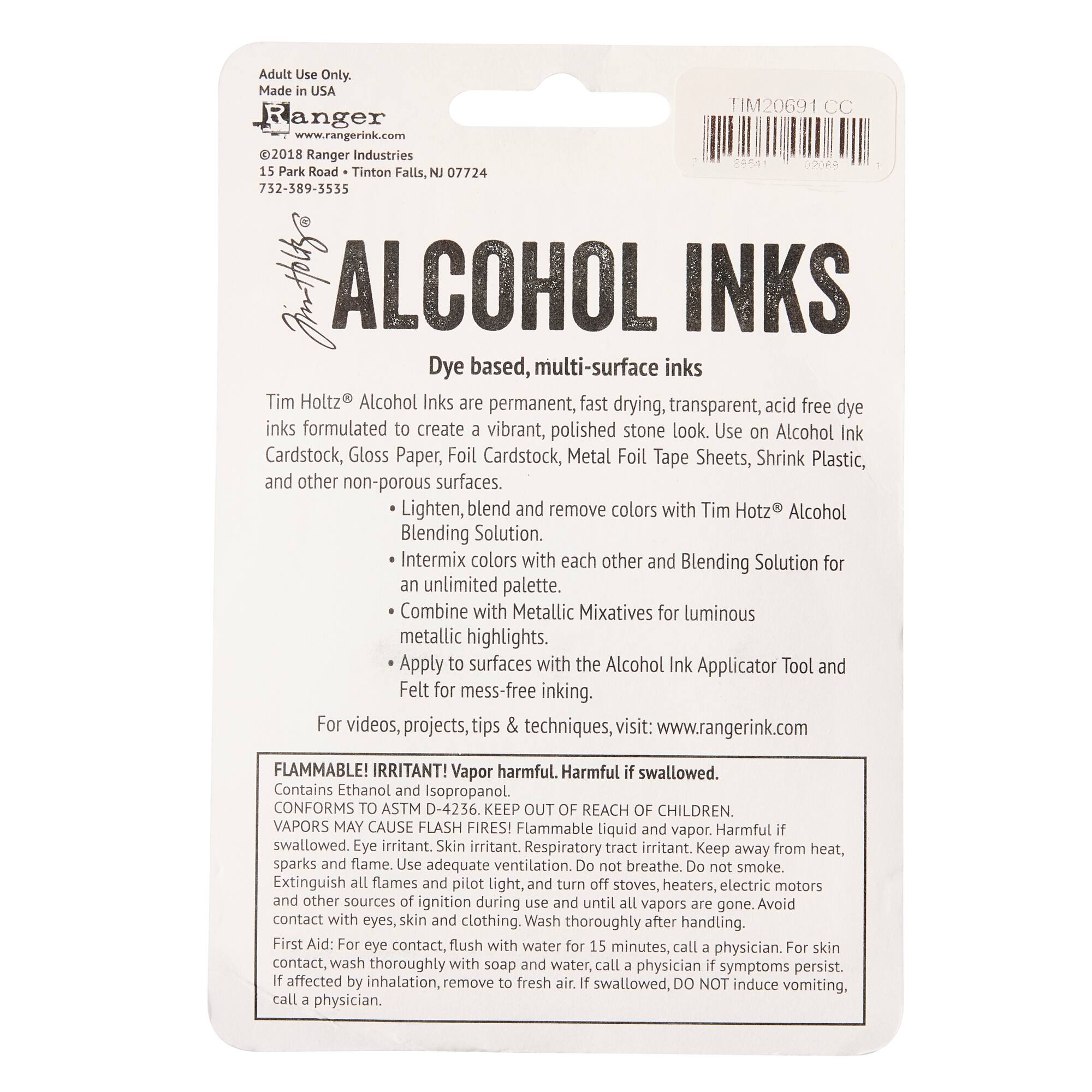 6 Packs: 3 ct. (18 total) Tim Holtz® Alcohol Ink Set, Cabin Cupboard